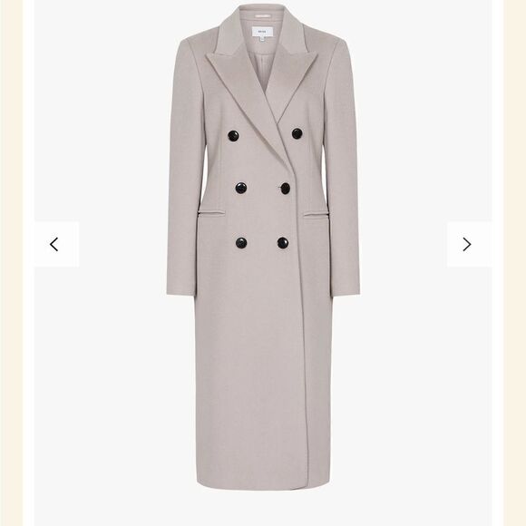 Reiss maddie line wool longline coat size 10 - Picture 3 of 16